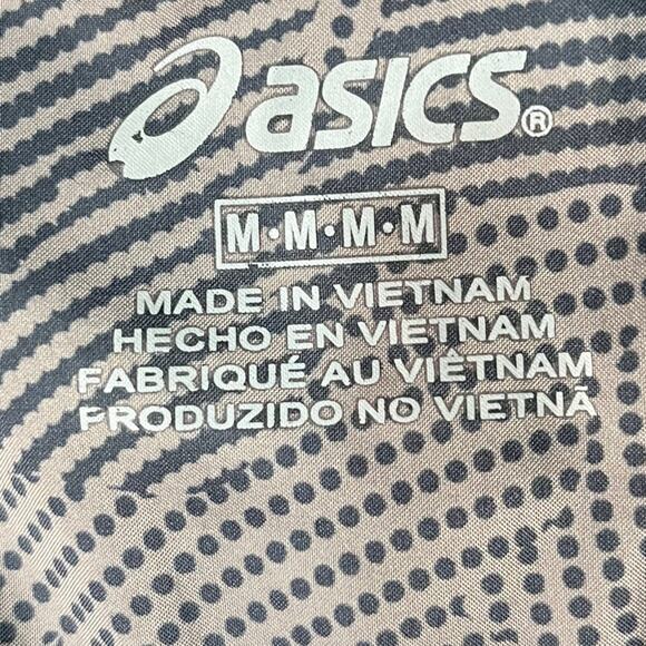 ASICS Performance Abstract Print Full Zip Jacket With Pockets & Hood Size Medium - Picture 8 of 9